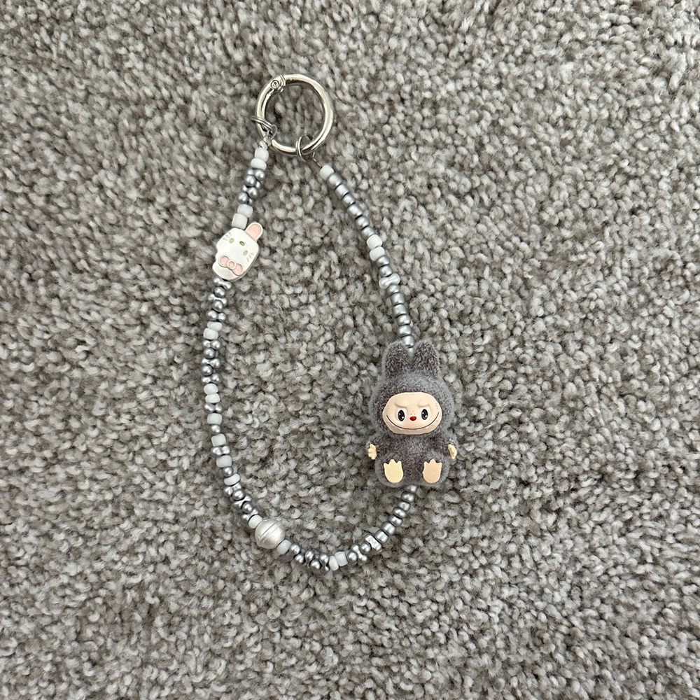 Hand made labubu phone chain